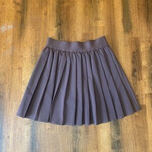 if it were me Skirt XS Chocolate Brown Pleated Skater Shorts Attached Preppy